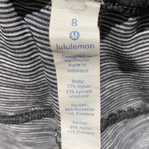 Lululemon On The Fly Pant Size 8 We Are From Space Slate /Black Drawstring 27” - Picture 9 of 12